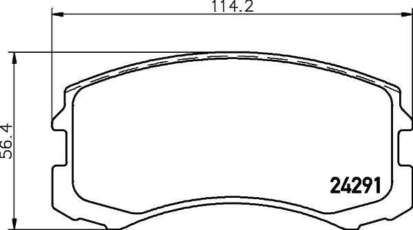 HELLA PAGID 8DB 355 028-391 - Тормозные колодки, дисковые, комплект autosila-amz.com