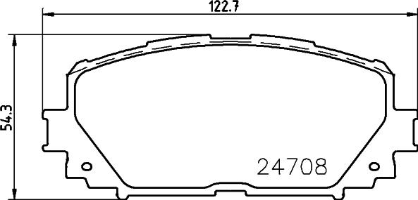 HELLA PAGID 8DB 355 028-721 - Тормозные колодки, дисковые, комплект autosila-amz.com