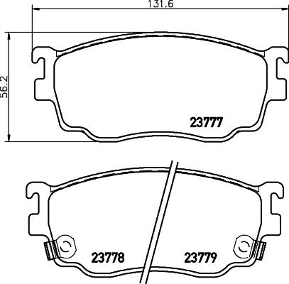 HELLA PAGID 8DB 355 027-921 - Тормозные колодки, дисковые, комплект autosila-amz.com