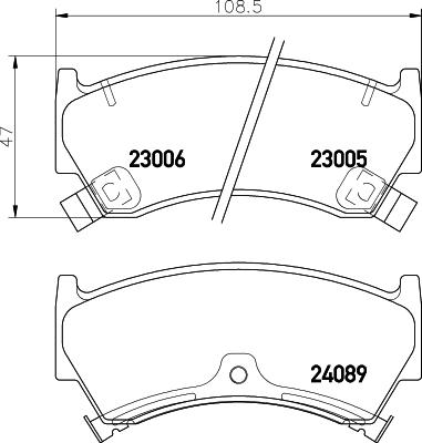 BOSCH 986424369 - Тормозные колодки, дисковые, комплект autosila-amz.com