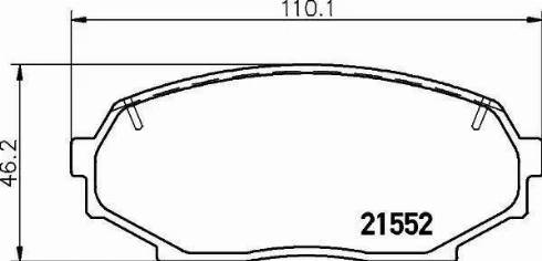 HELLA PAGID 8DB 355 016-821 - Тормозные колодки, дисковые, комплект autosila-amz.com