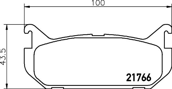 HELLA PAGID 8DB 355 027-301 - Тормозные колодки, дисковые, комплект autosila-amz.com