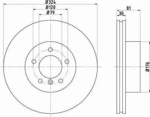 HELLA PAGID 8DD 355 121-121 - Тормозной диск autosila-amz.com