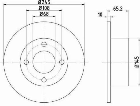 HELLA PAGID 8DD355102441 - Тормозной диск autosila-amz.com