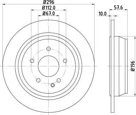 HELLA PAGID 8DD 355 110-081 - Тормозной диск autosila-amz.com