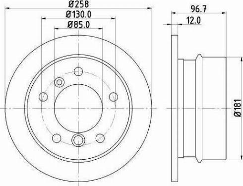 HELLA PAGID 8DD 355 111-881 - Тормозной диск autosila-amz.com