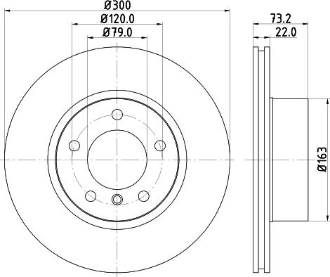 HELLA PAGID 8DD 355 118-041 - Тормозной диск autosila-amz.com