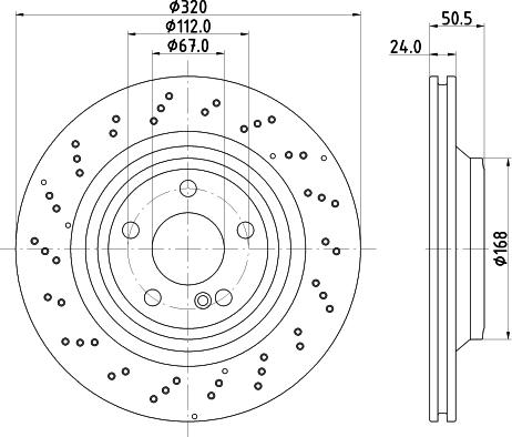 HELLA PAGID 8DD 355 133-271 - Тормозной диск autosila-amz.com