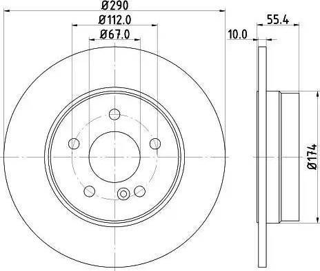 Rotinger RT 1247 T3 - Тормозной диск autosila-amz.com
