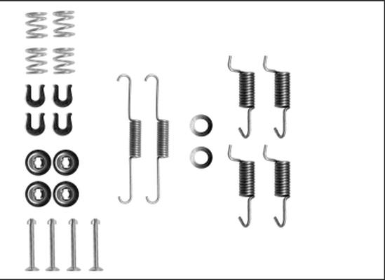 HELLA PAGID 8DZ 355 205-911 - Комплектующие, стояночная тормозная система autosila-amz.com