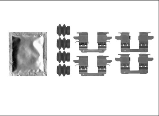 HELLA PAGID 8DZ 355 205-531 - Комплектующие для колодок дискового тормоза autosila-amz.com