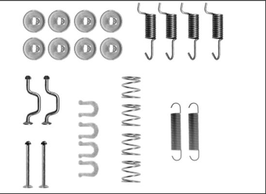 HELLA PAGID 8DZ 355 206-151 - Комплектующие, стояночная тормозная система autosila-amz.com