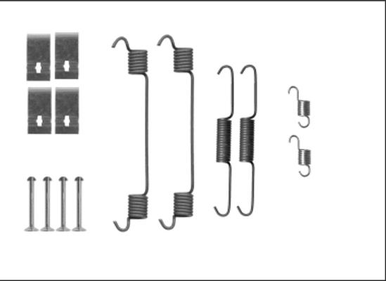 HELLA PAGID 8DZ 355 206-101 - Комплектующие, барабанный тормозной механизм autosila-amz.com