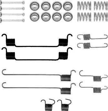 HELLA PAGID 8DZ 355 200-981 - Комплектующие, барабанный тормозной механизм autosila-amz.com