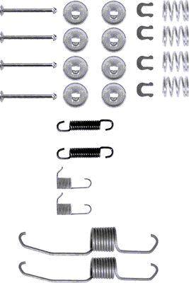 HELLA PAGID 8DZ 355 200-041 - Комплектующие, барабанный тормозной механизм autosila-amz.com