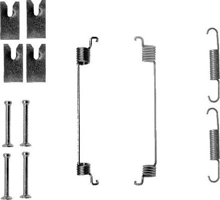 HELLA PAGID 8DZ 355 200-841 - Комплектующие, барабанный тормозной механизм autosila-amz.com