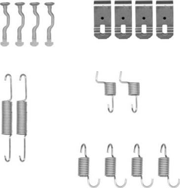 HELLA PAGID 8DZ 355 201-971 - Комплектующие, стояночная тормозная система autosila-amz.com