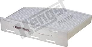 Hengst Filter E998LI - Фильтр воздуха в салоне autosila-amz.com