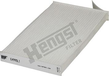 Hengst Filter E4995LI - Фильтр воздуха в салоне autosila-amz.com