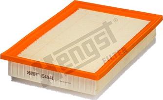 Hengst Filter E494L - Воздушный фильтр, двигатель autosila-amz.com