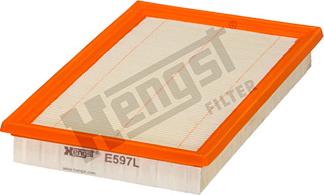 Hengst Filter E597L - Воздушный фильтр, двигатель autosila-amz.com