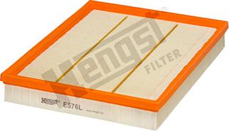 Hengst Filter E576L - Воздушный фильтр, двигатель autosila-amz.com
