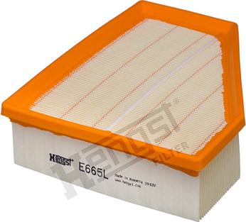 Hengst Filter E665L - Воздушный фильтр, двигатель autosila-amz.com