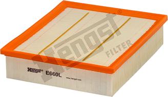 Hengst Filter E660L - Воздушный фильтр, двигатель autosila-amz.com