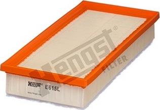 Hengst Filter E615L - Воздушный фильтр, двигатель autosila-amz.com