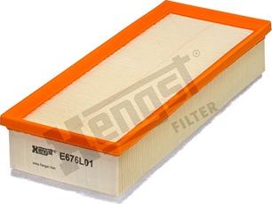 Hengst Filter E676L01 - Воздушный фильтр, двигатель autosila-amz.com