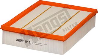 Hengst Filter E161L - Воздушный фильтр, двигатель autosila-amz.com