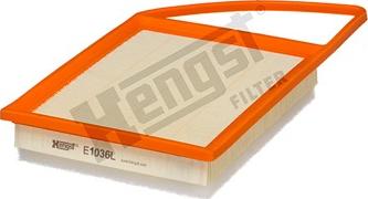 Hengst Filter E1036L - Воздушный фильтр, двигатель autosila-amz.com