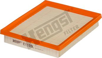 Hengst Filter E1155L - Воздушный фильтр, двигатель autosila-amz.com