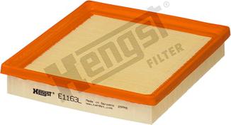 Hengst Filter E1163L - Воздушный фильтр, двигатель autosila-amz.com