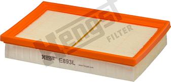 Hengst Filter E893L - Воздушный фильтр, двигатель autosila-amz.com