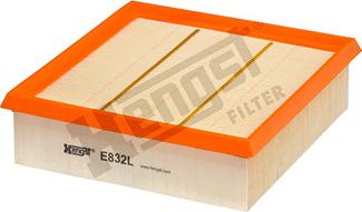 Hengst Filter E832L - Воздушный фильтр, двигатель autosila-amz.com