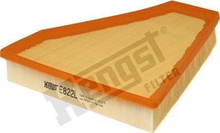 Hengst Filter E822L - Воздушный фильтр, двигатель autosila-amz.com