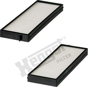 Hengst Filter E3916LI-2 - Фильтр воздуха в салоне autosila-amz.com