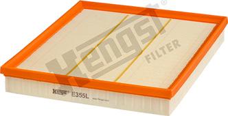 Hengst Filter E355L - Воздушный фильтр, двигатель autosila-amz.com