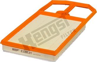 Hengst Filter E322L01 - Воздушный фильтр, двигатель autosila-amz.com