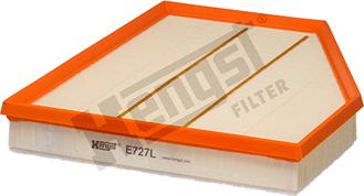 Hengst Filter E727L - Воздушный фильтр, двигатель autosila-amz.com