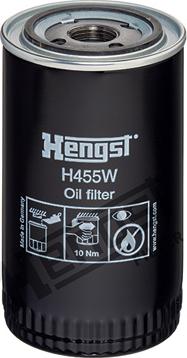 Hengst Filter H455W - Масляный фильтр autosila-amz.com