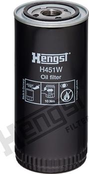 Hengst Filter H451W - Масляный фильтр autosila-amz.com