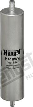 Hengst Filter H418WK - Топливный фильтр autosila-amz.com