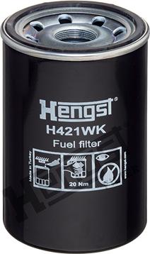 Hengst Filter H421WK - Топливный фильтр autosila-amz.com