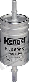 Hengst Filter H555WK - Топливный фильтр autosila-amz.com