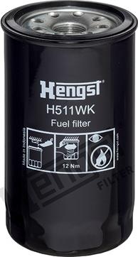 Hengst Filter H511WK - Топливный фильтр autosila-amz.com