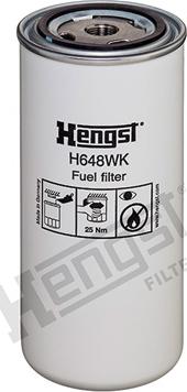 Hengst Filter H648WK - Топливный фильтр autosila-amz.com
