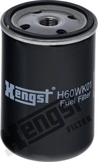 Hengst Filter H60WK01 - фильтр топливный!H119 d76 M16x1.5\Omn IVECO 150E/175E/179E/190E/240E, MAN G10.136 autosila-amz.com
