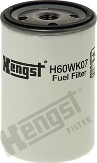 Hengst Filter H60WK07 - Фильтр топливный Hengst H60WK07 (WK 723) Газель, Atlas, Deutz, Volvo autosila-amz.com